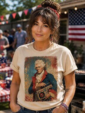 Jefferson's Boombox Vintage Graphic Tee | MADE IN USA